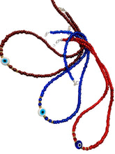 Load image into Gallery viewer, Unisex Beaded Evil Eye Necklace