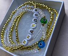 Load image into Gallery viewer, Custom Name Bracelet Set